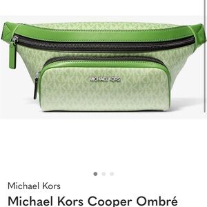 Michael Kors Green Ombré Belt Bag